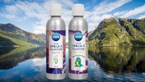 Isblå Omega-3 villaksolje