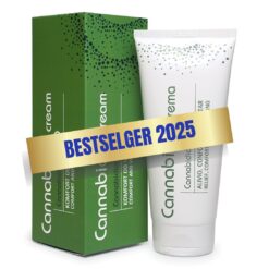 Tube og eske med Muske­l­krem på hvit bakgrunn