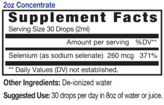 Eidon flytende mineraler selen