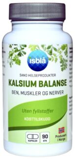 Kalsium Balanse 90 vegkapsler — kalsiumtilskudd for ben, muskler og nerver