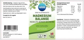 Magnesium Balanse – 90 veg. kapsler