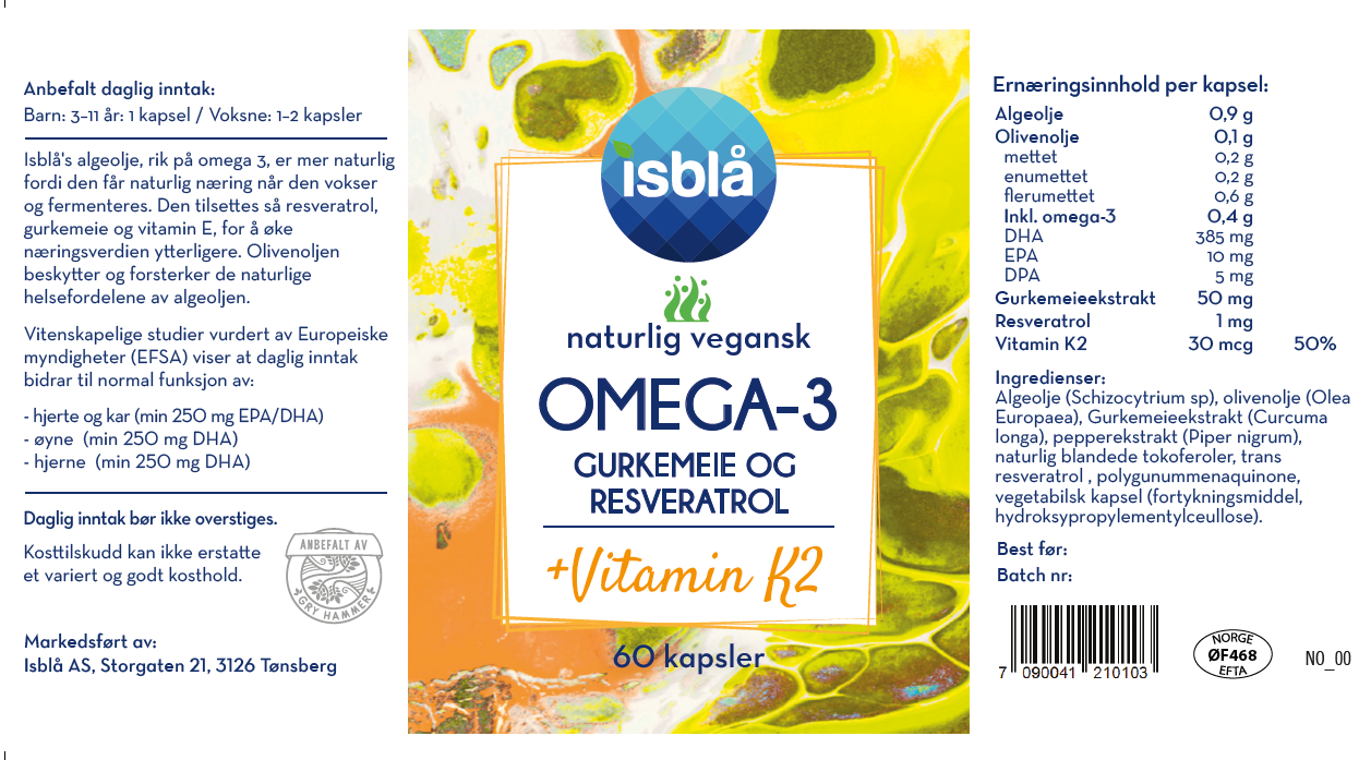 Omega-3 gurkemeie og resveratrol, besĂžke isbla.no