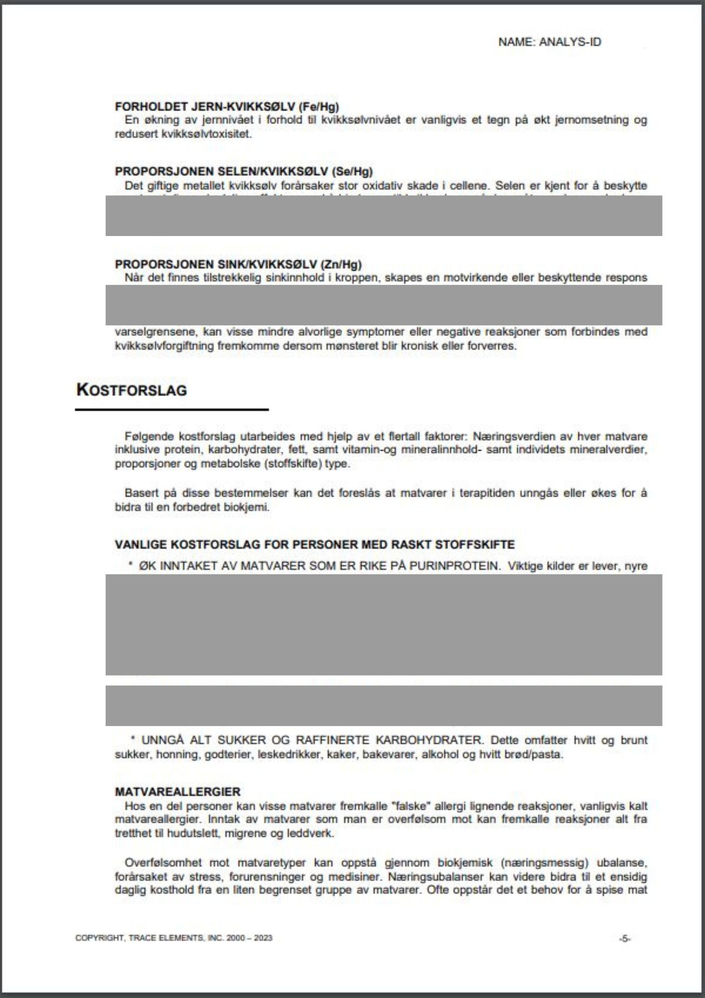 Hårmineralanalyse med rapport for hund - Bilde 7