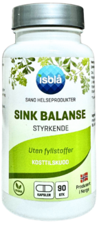 Sink Balanse 90 veg-kapsler — sinktilskudd i vegansk kapsel for hud, hår og immunforsvar
