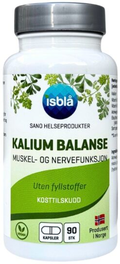 Kalium Balanse 90 veganske kapsler — kaliumtilskudd i vegansk kapsel
