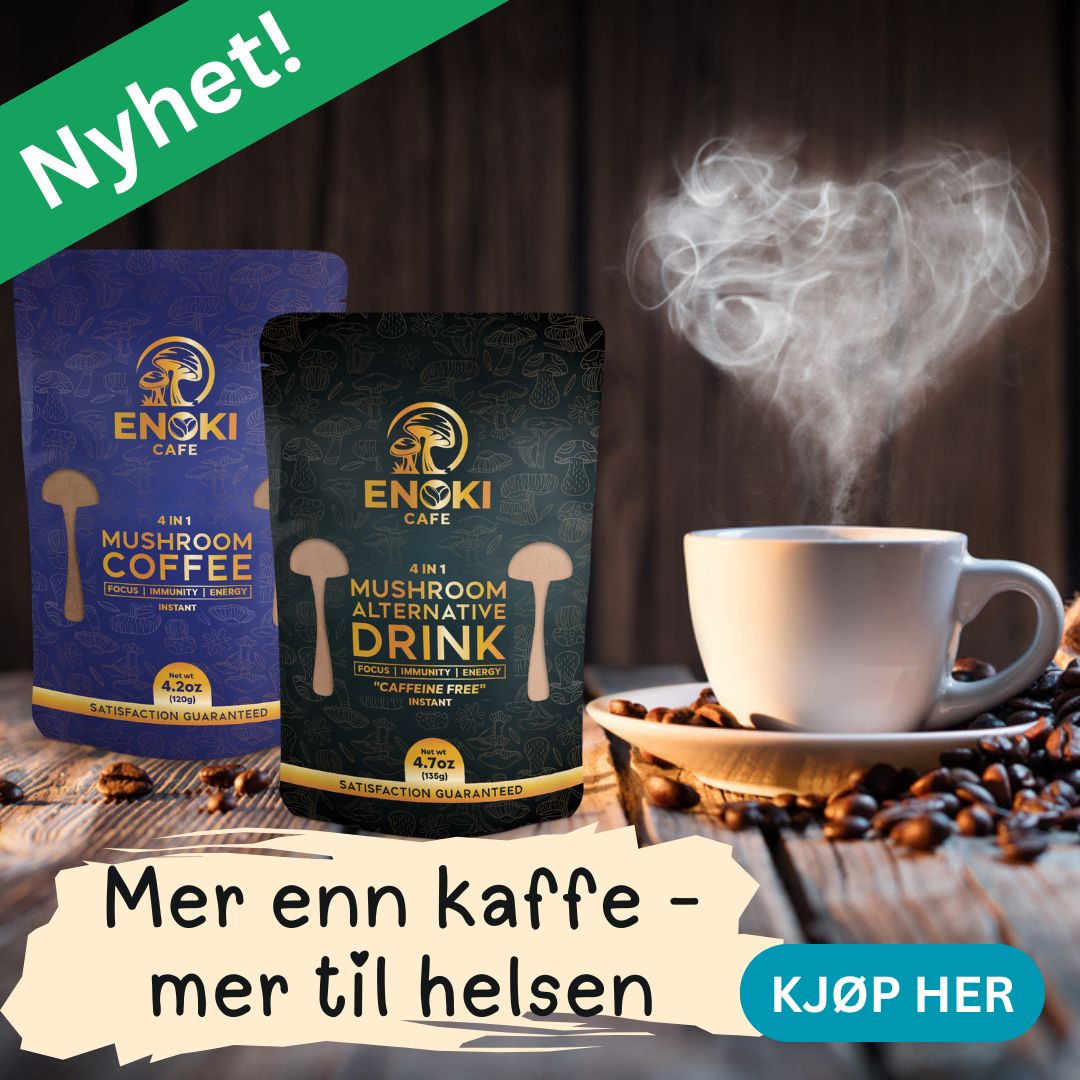 Enoki kaffe med sopp