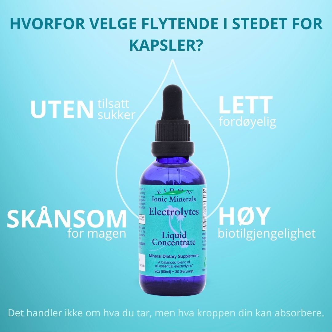 Eidon Ionic Minerals flytende mineraltilskudd Elektrolytter flytende - Uten tilsatt sukker, lett fordøyelig, skånsom for magen og høy biotilgjengelighet