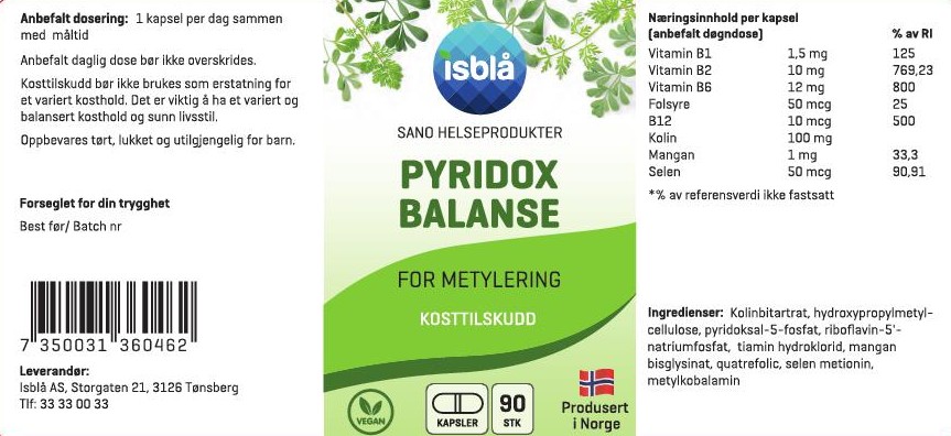 Pyridox Balanse, 90 kaps - Bilde 2