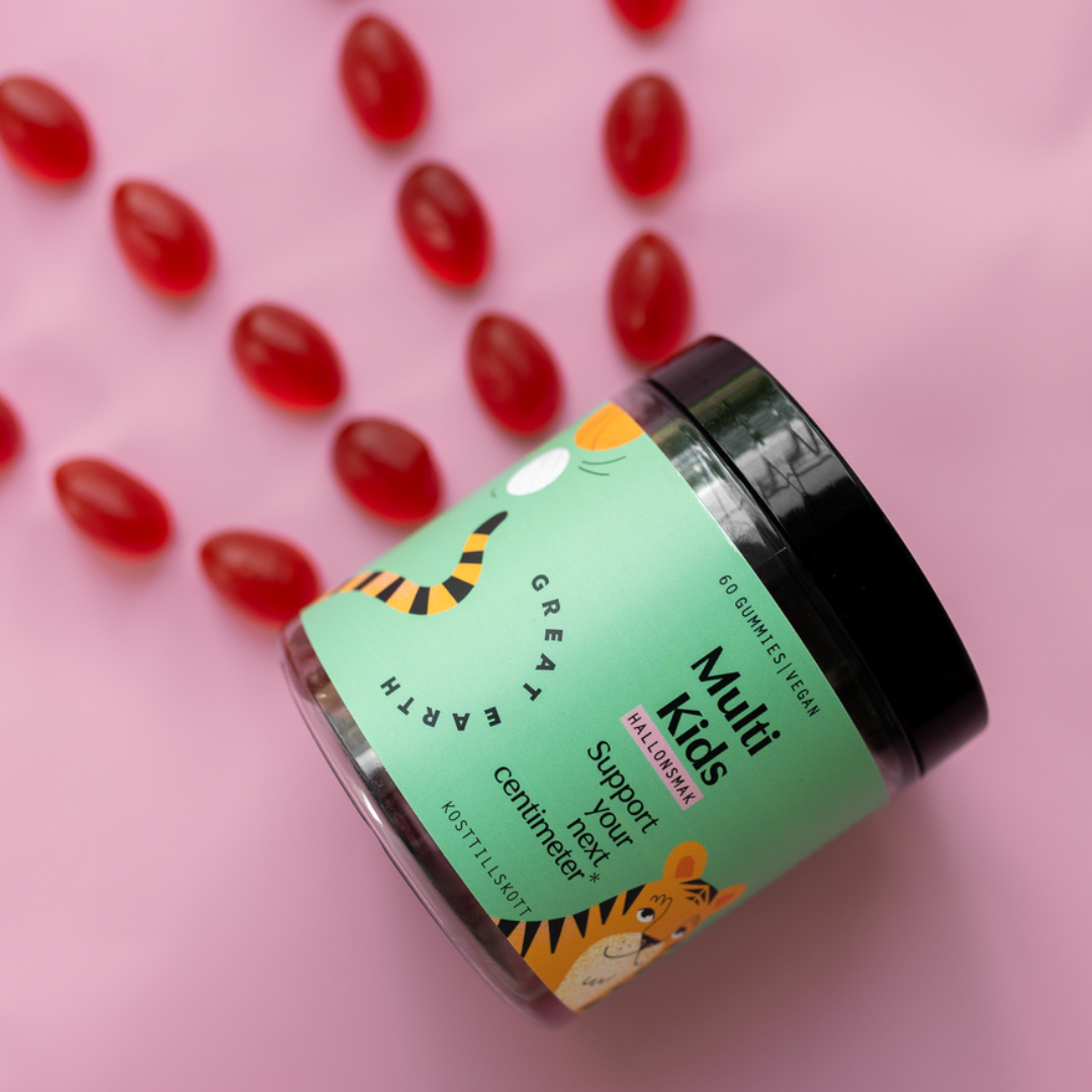 Multi Kids - bringebærsmak 60 gummies - Bilde 3