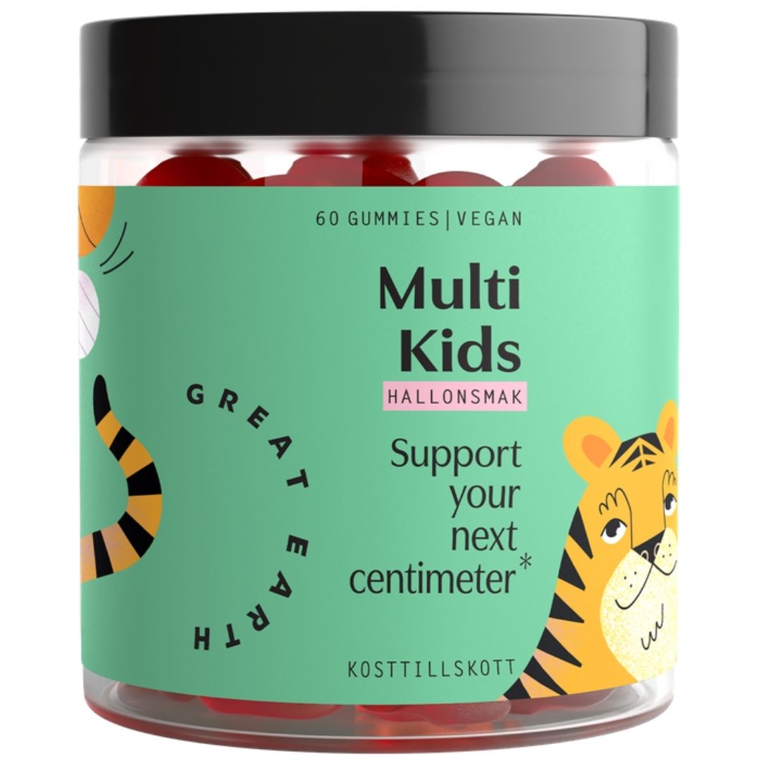 Multi Kids - bringebærsmak 60 gummies